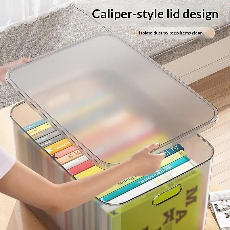 Frosted Plastic Desktop Storage Box – Stackable Organizer Plastic Storage Box SPOT