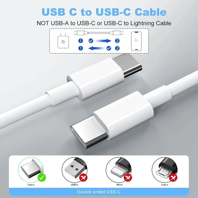 100W USB-C to USB-C Fast Charging Cable | 1M/1.5M/2M USB-C Charging Cable SPOT