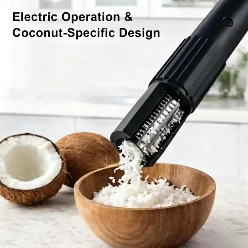 Electric Handheld Coconut Grater – Rechargeable Auto Shredder Electric Kitchen Grater SPOT