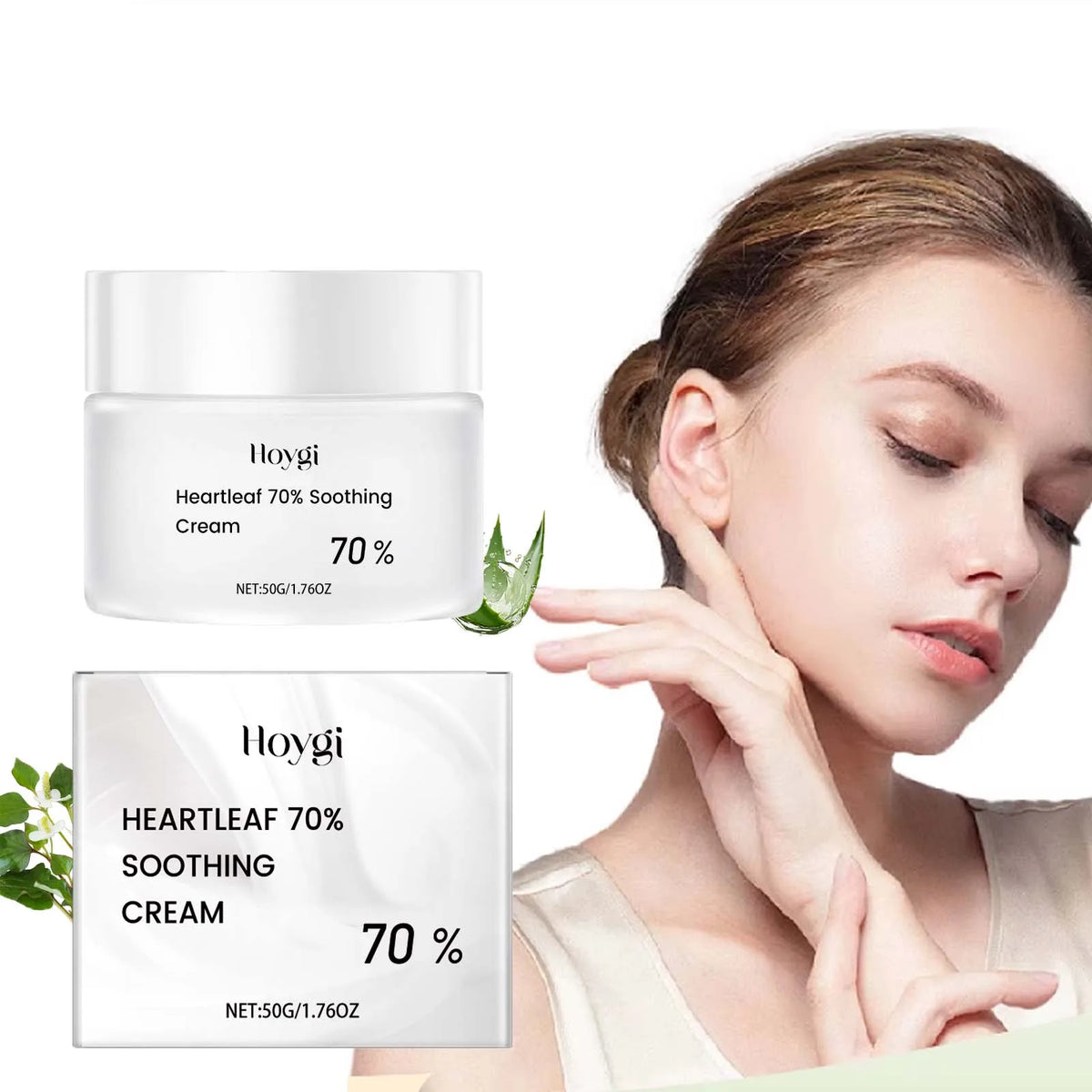 Heartleaf 70% Soothing Cream with Ceramide EOS & Aloe – 50g Facial Soothing Cream SPOT