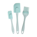 3-Piece Silicone Spatula & Pastry Brush Set | Non-Stick Baking Silicone Baking Tool Set SPOT blue