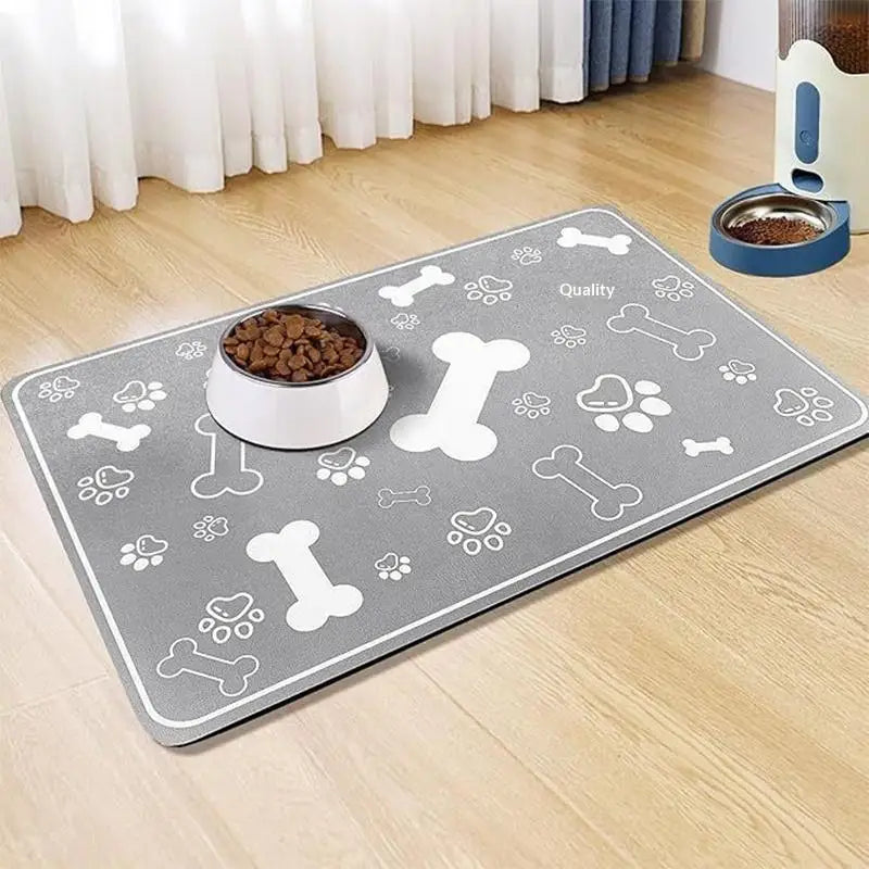Diatomaceous Earth Pet Placemat – Anti-Slip Dog & Cat Feeding Mat Pet Feeding Mat SPOT