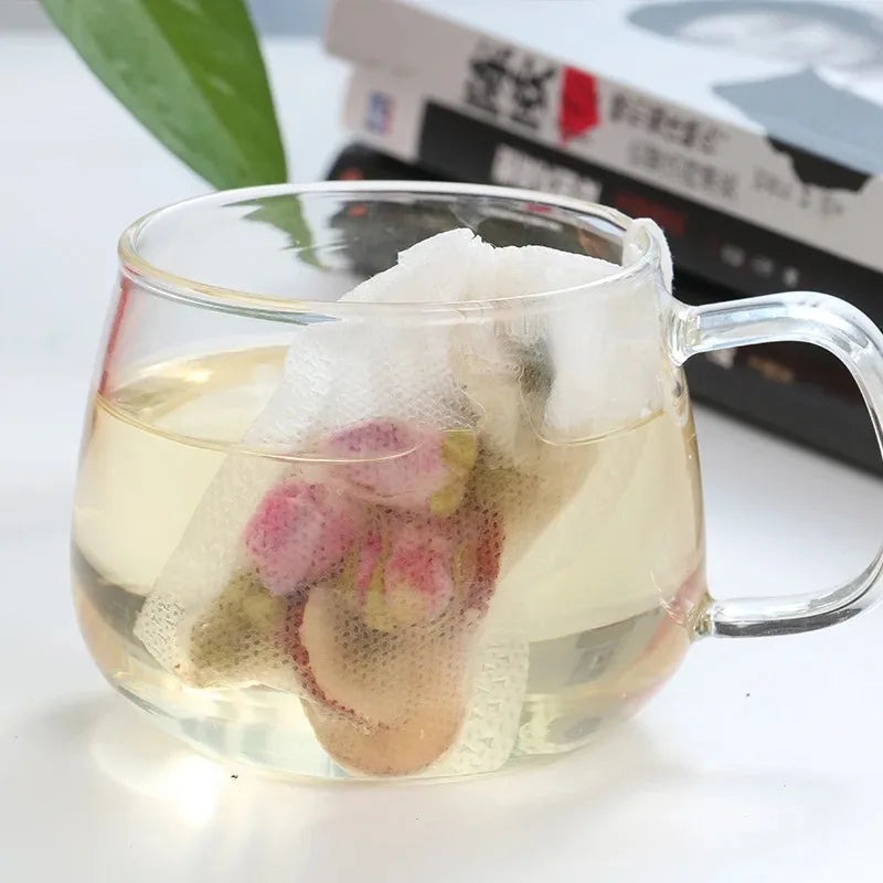 100-Pack Disposable Drawstring Tea Filter Bags – Food Grade Tea Filter Bags SPOT