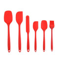 6-Piece Silicone Baking Utensil Set – Spatula, Spoon & Brush Silicone Baking Utensils SPOT Red 6pcs