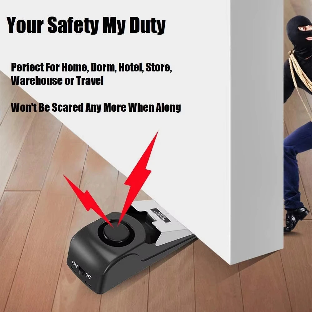 Wedge Door Stop Alarm – 120dB Portable Security Alert Door Stop Alarm SPOT