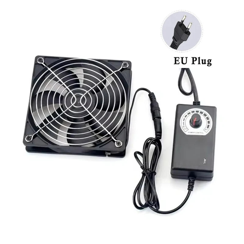 NOCCLILI Exhaust Cooling Fan with Switch – PC, Server & Router PC Exhaust Cooling Fan SPOT 1 Fan 100V-240V EU Plug