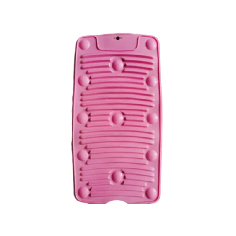 Silicone Laundry Scrub Board – Foldable, Hangable & Portable Laundry Scrub Board SPOT Pink