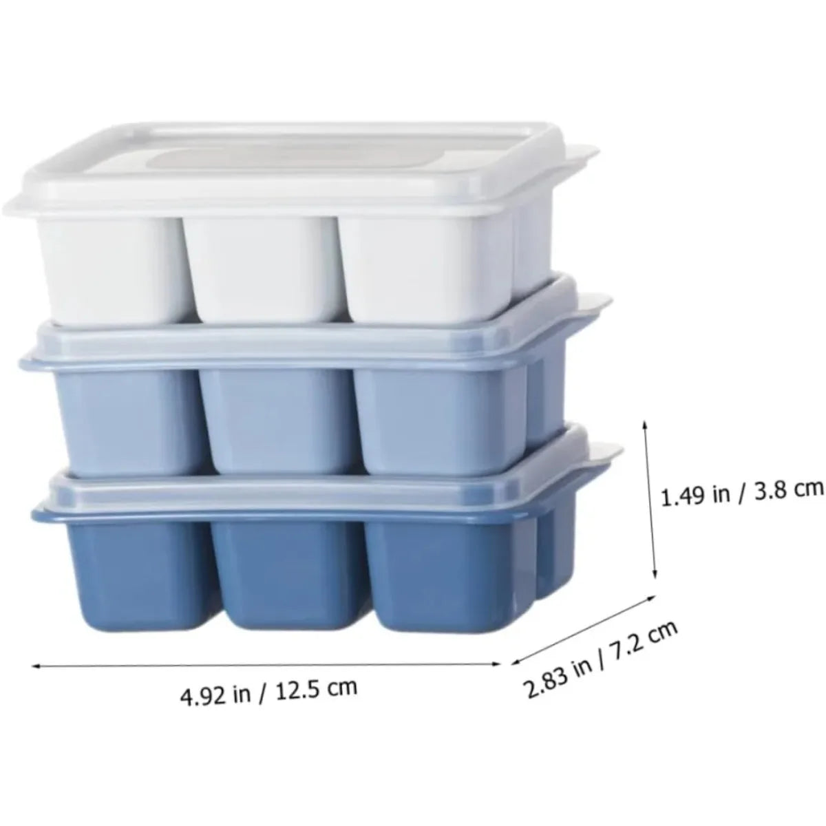 Silicone Ice Cube Tray 3-Pack – Reusable Freezer Mold for Bar Silicone Ice Tray SPOT