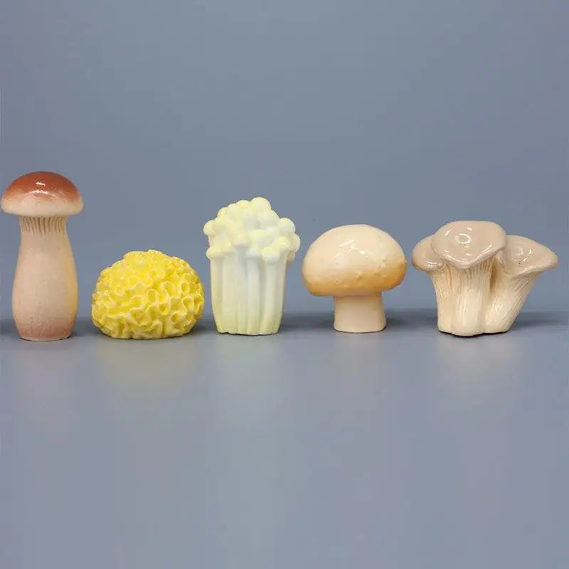 8-Piece Resin Mini Mushroom Fairy Garden Figurines Set Garden Figurine Set SPOT