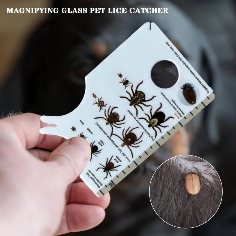 Pocket Tick Remover Card with Built-In Magnifying Glass Tick Remover Tool SPOT