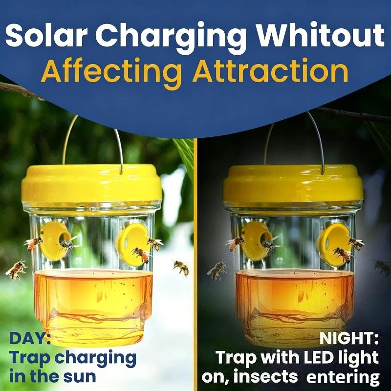 Clear Outdoor Insect Trap with Lid – Fruit Fly & Wasp Catcher Outdoor Insect Trap SPOT