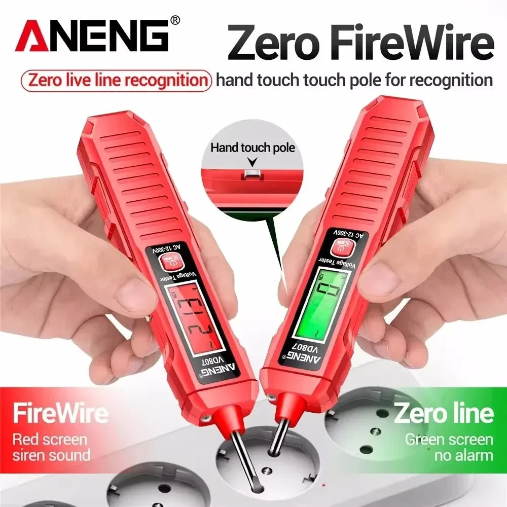 ANENG VD807 Non-Contact Voltage Tester Pen – NCV Wire Detector Voltage Tester Pen SPOT