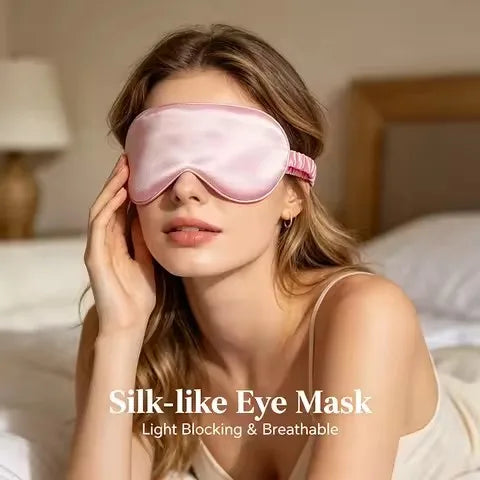 Double-Sided Silk Sleep Eye Mask – Light Blocking & Soft Sleep Eye Mask SPOT