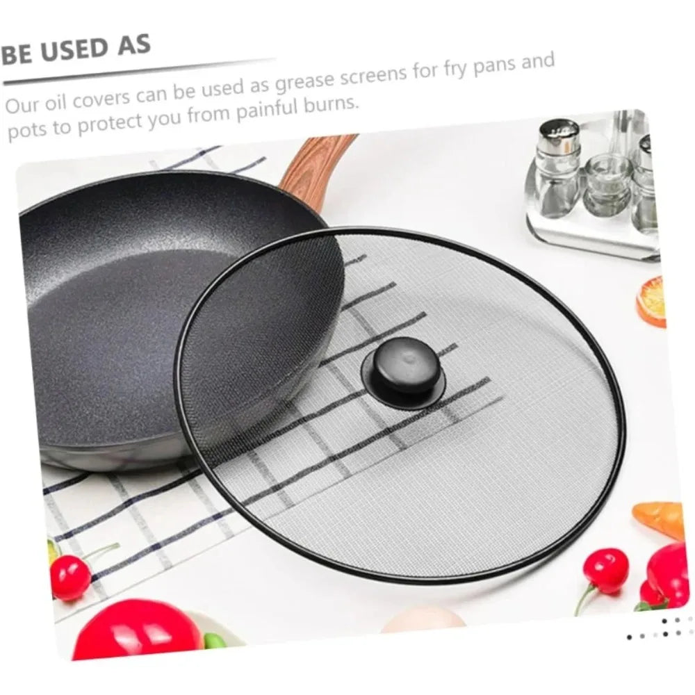 4-Pack Frying Pan Splatter Screen – Fine Mesh Splash Guard Splatter Screen Set SPOT