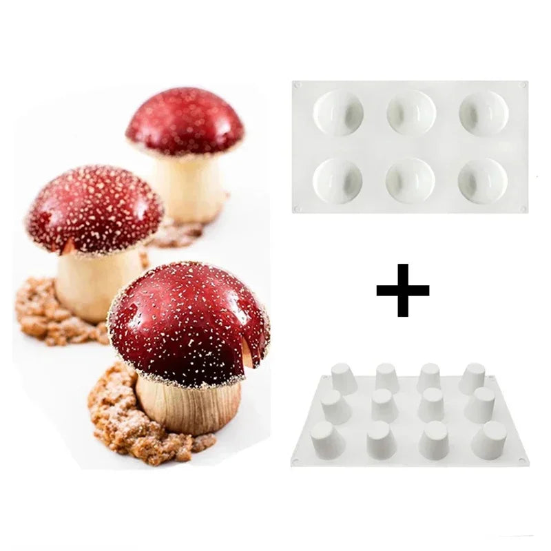 Mushroom Silicone Mousse Cake Mold – Cake Decorating Tool Silicone Cake Mold SPOT