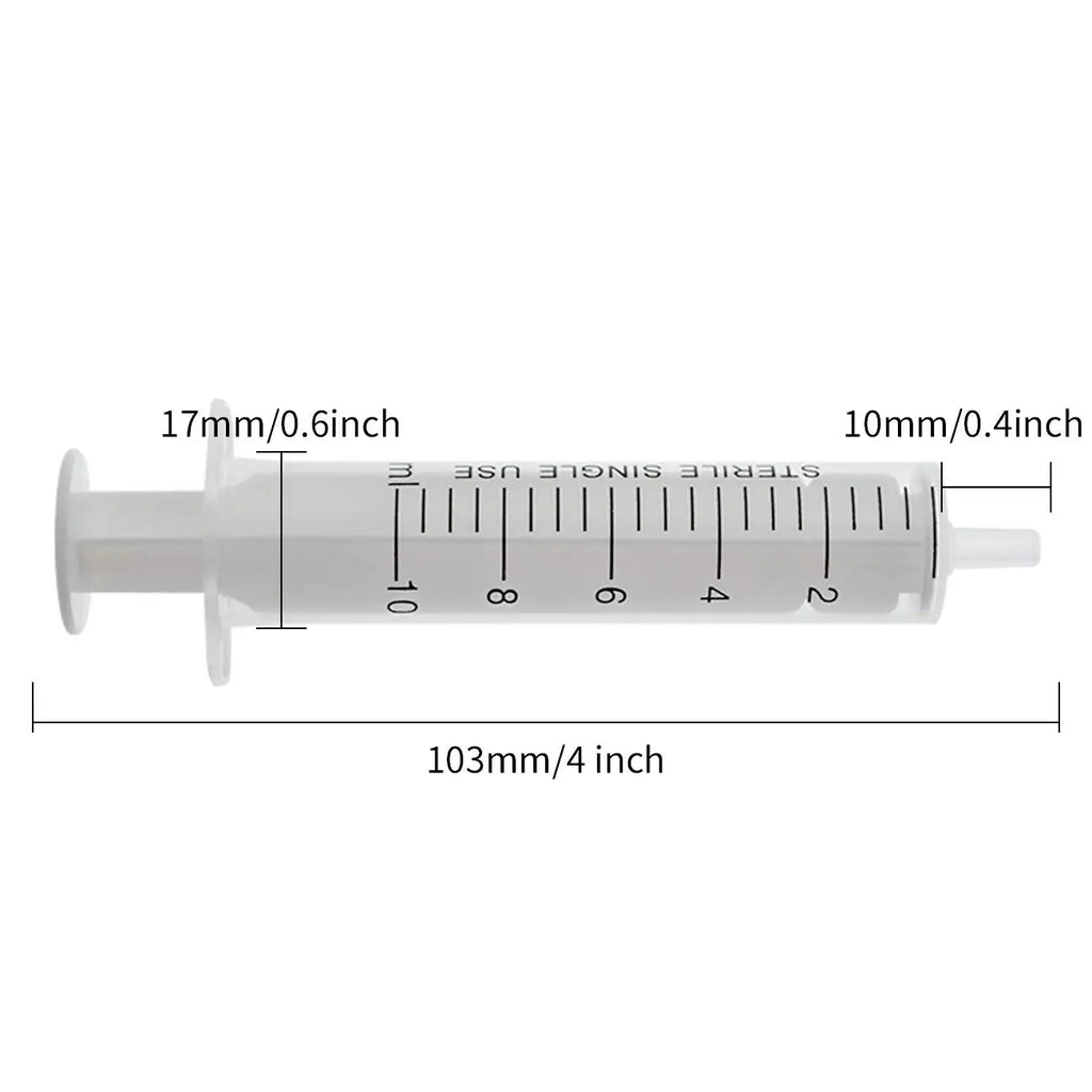10ml Sterile No-Rubber HPLC Syringe – Lab Liquid Dispenser Lab Dispensing Syringe SPOT