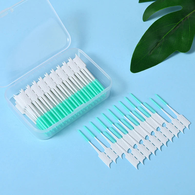 Silicone Interdental Brushes – Soft Bristle Teeth Cleaner Interdental Brush SPOT