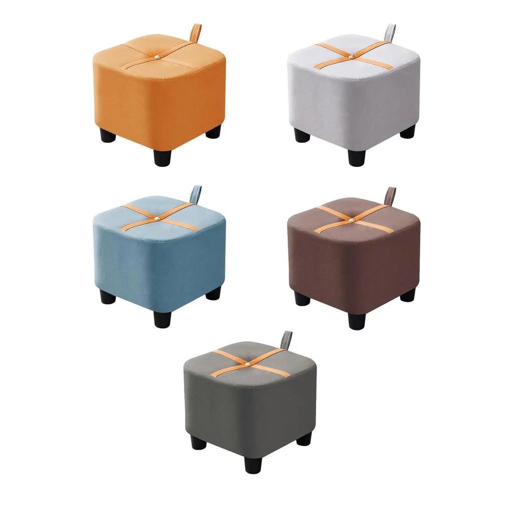 Small Square Ottoman Footstool – Modern Minimalist Sofa Bench Ottoman Footstool SPOT