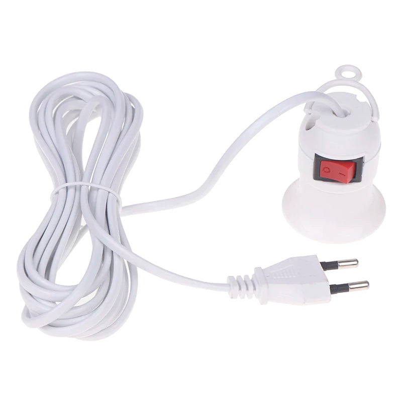 E27 Pendant Lamp Holder with Switch – 4M EU Plug Cord Pendant Lamp Holder SPOT Default Title