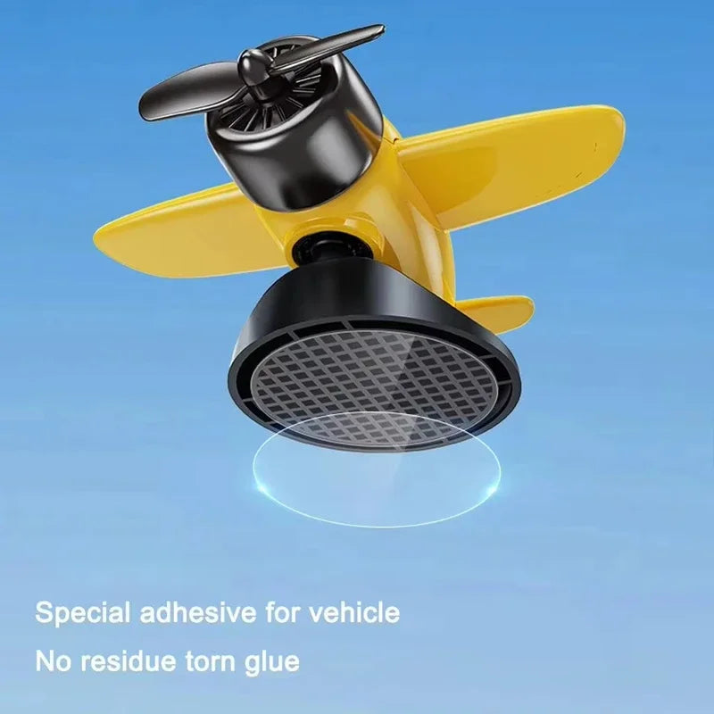 Solar Powered Rotating Airplane Car Dashboard Ornament Car Dashboard Ornament SPOT