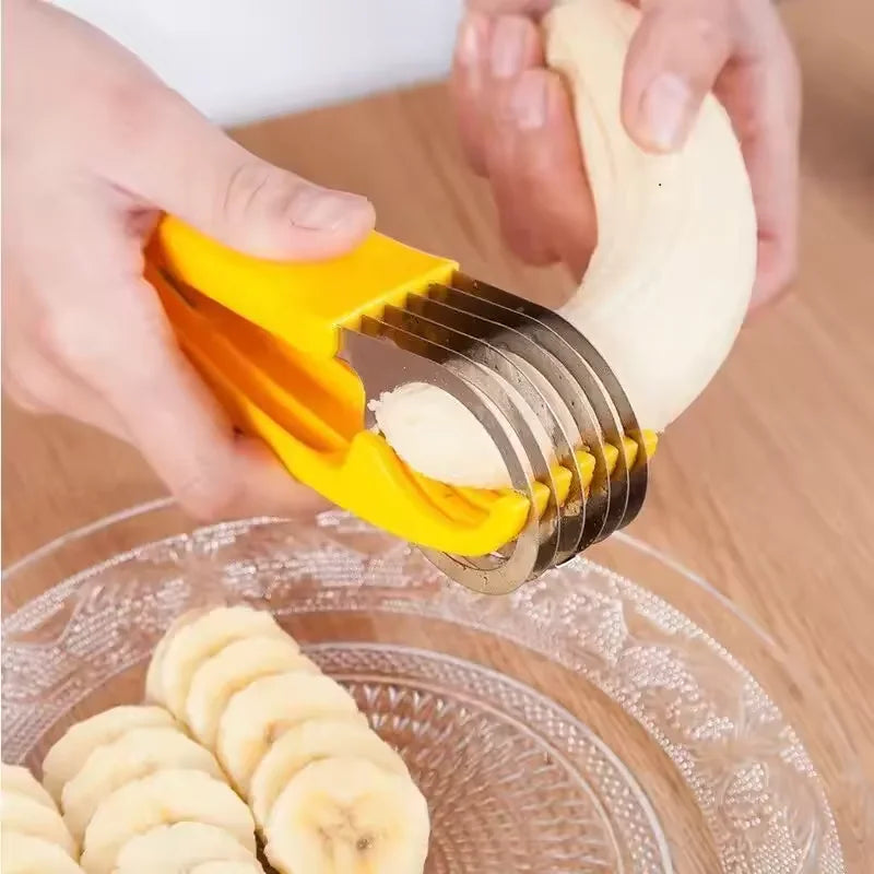 Kitchya Stainless Steel Banana & Vegetable Slicer Chopper Vegetable Slicer SPOT
