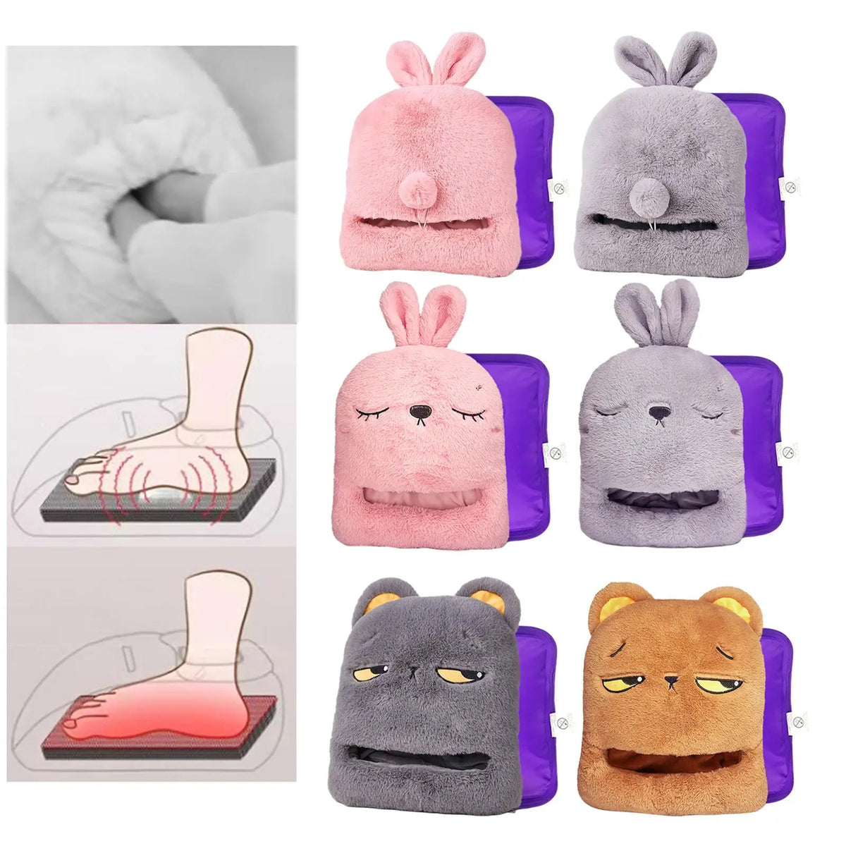 USB Electric Heated Foot Warmer – Plush Heating Pad, Indoor Use Electric Foot Warmer SPOT
