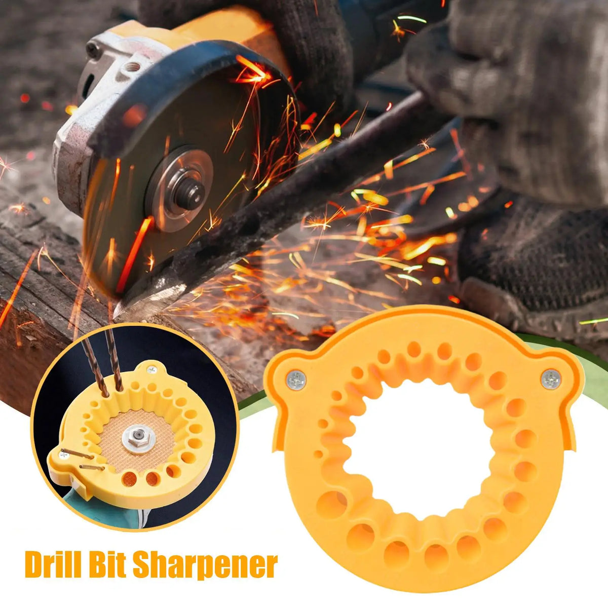 Universal Drill Bit Sharpener – Angle Grinder Attachment Drill Bit Sharpener SPOT