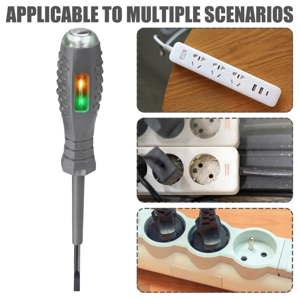 2-in-1 Voltage Tester Screwdriver 12–220V AC/DC Flat & Phillips Voltage Tester Screwdriver SPOT