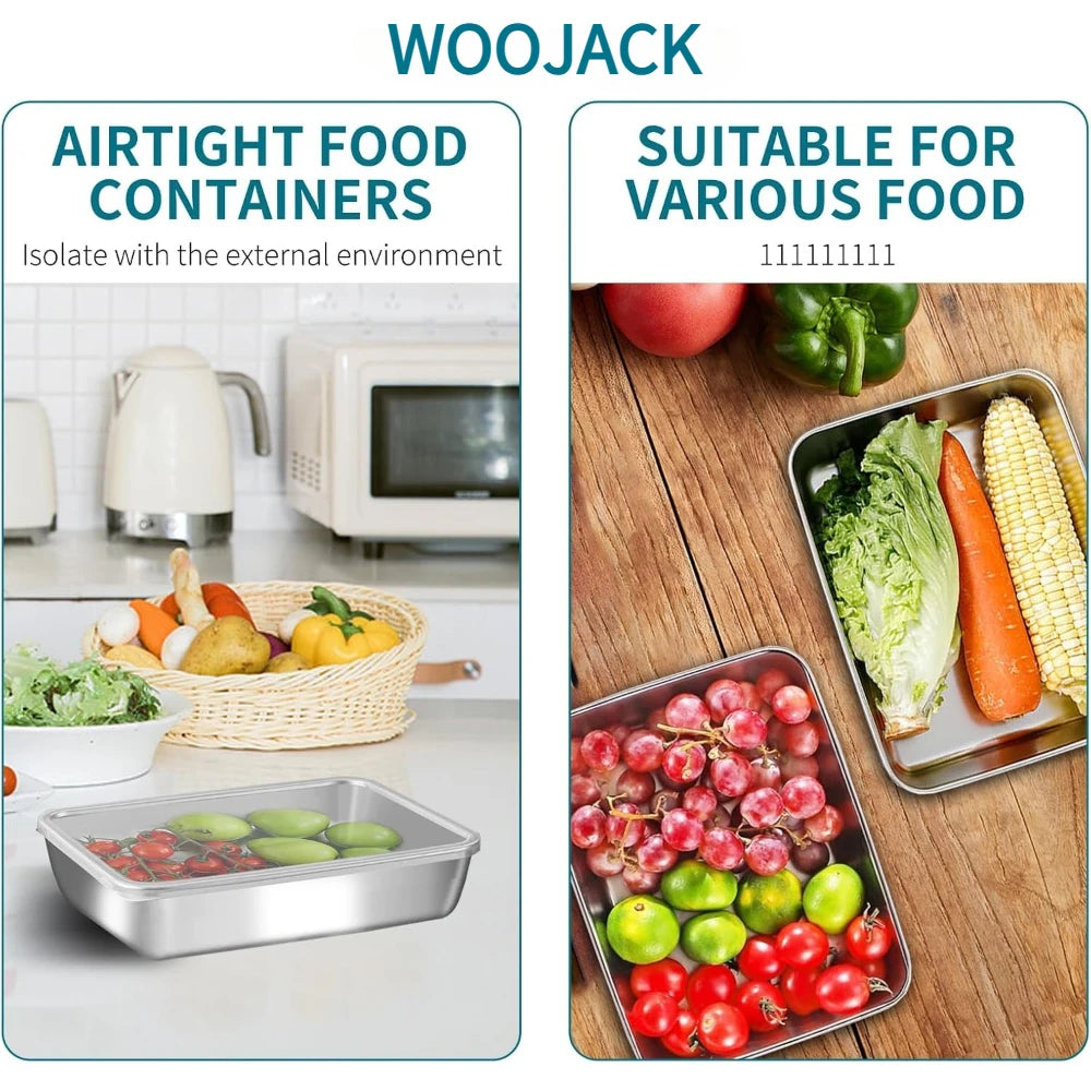 WOOJACK Stainless Steel Food Storage Container with Lid Food Storage Container SPOT