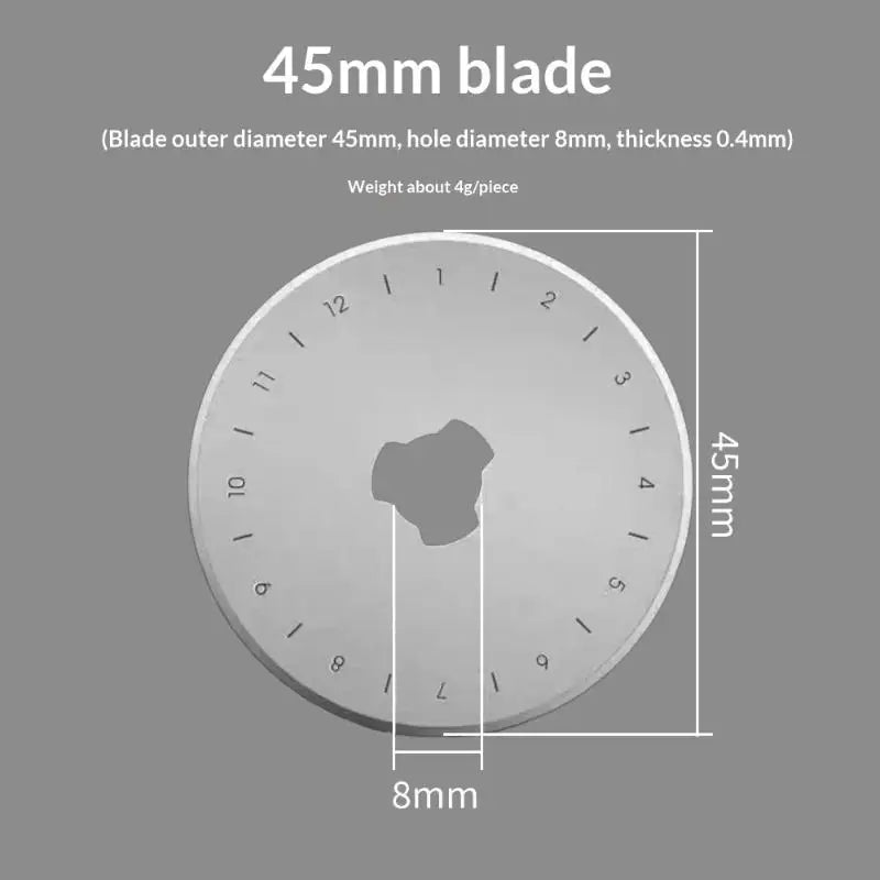 HUXUAN 45mm Rotary Cutter Blades 3/5/15 Pack – Fabric & Leather Rotary Cutter Blades SPOT