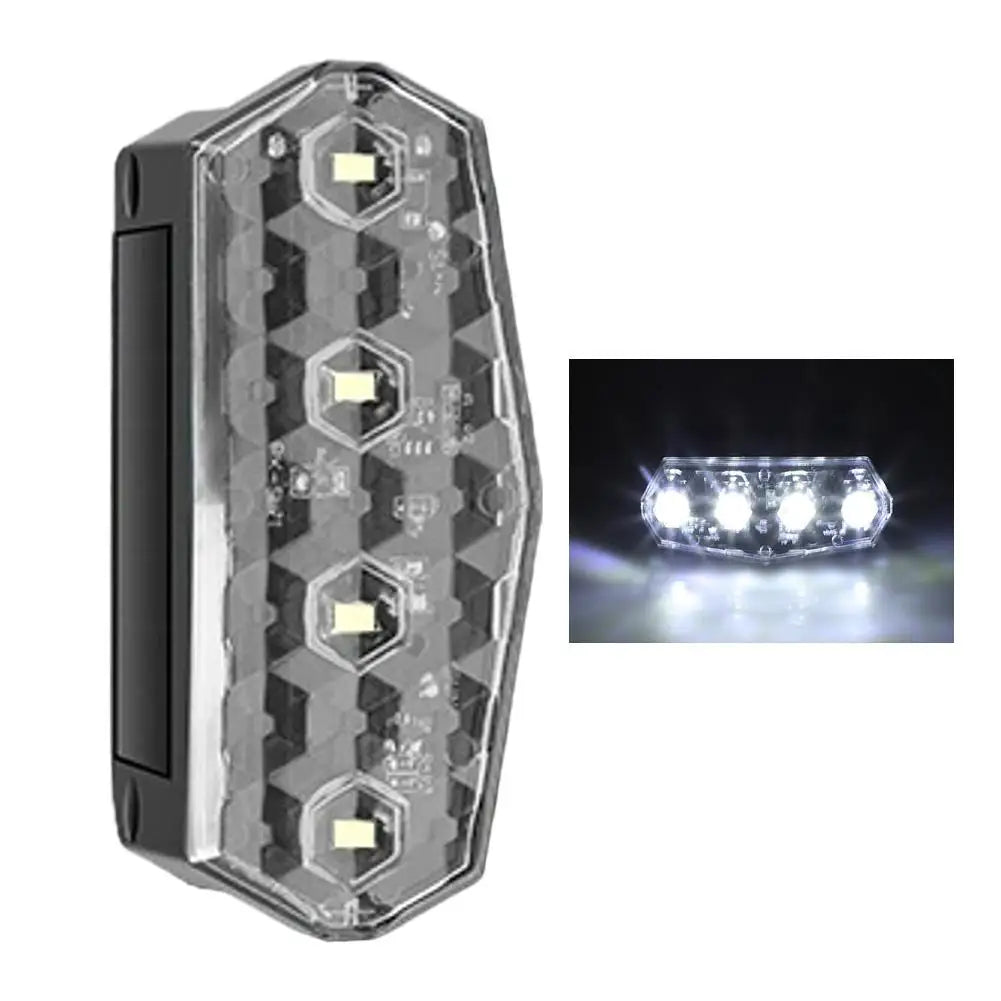 Solar Side Marker Warning Light – No Wiring, Vibration Sensor Solar Marker Light SPOT White