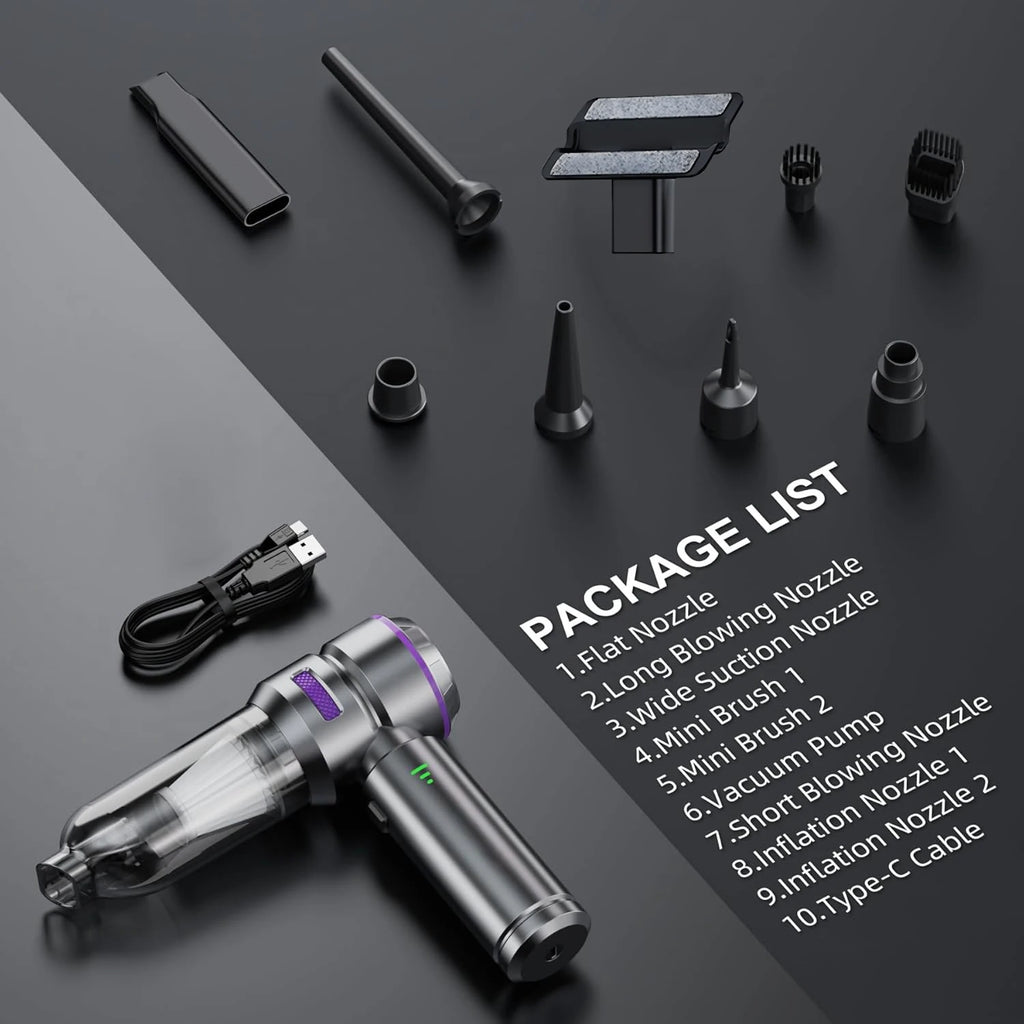 Cordless Car Vacuum 15000Pa 4-in-1 Handheld Cleaner Handheld Vacuum Cleaner SPOT