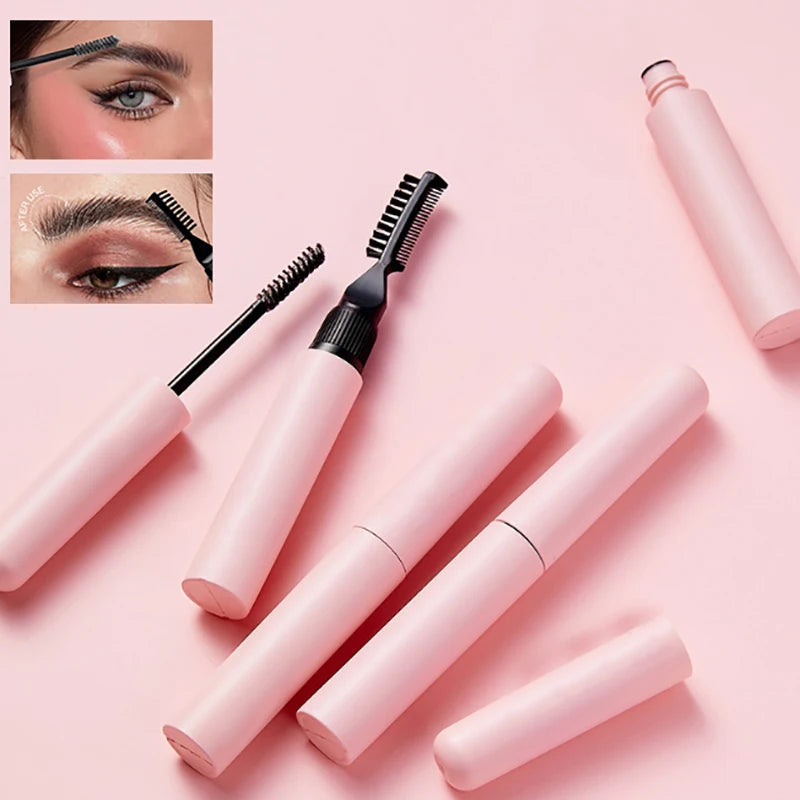 10ml Dual Brush Refillable Eyebrow Gel & Mascara Empty Tube Cosmetic Refill Tube SPOT