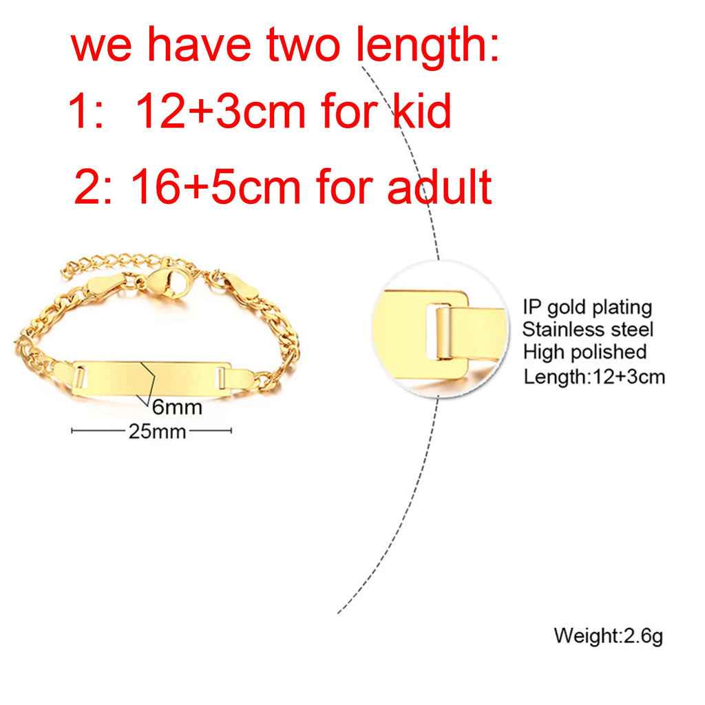Kids Stainless Steel Adjustable Link Bracelet – Boy & Girl Gift Kids Link Bracelet SPOT