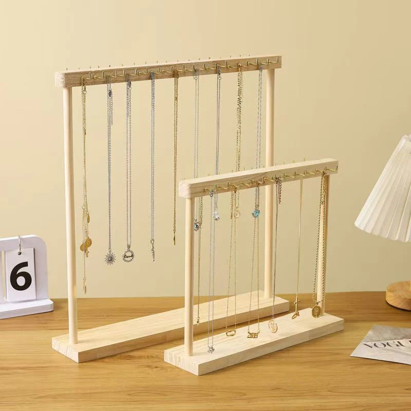 Solid Wood Jewelry Display Stand – Necklace & Earring Rack Jewelry Display Stand SPOT