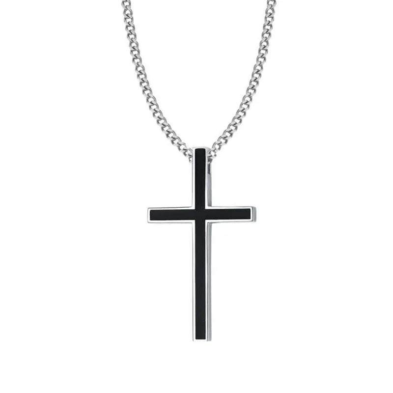 Meaeguet Cross Pendant Necklace – Stainless Steel Men & Women Cross Pendant Necklace SPOT