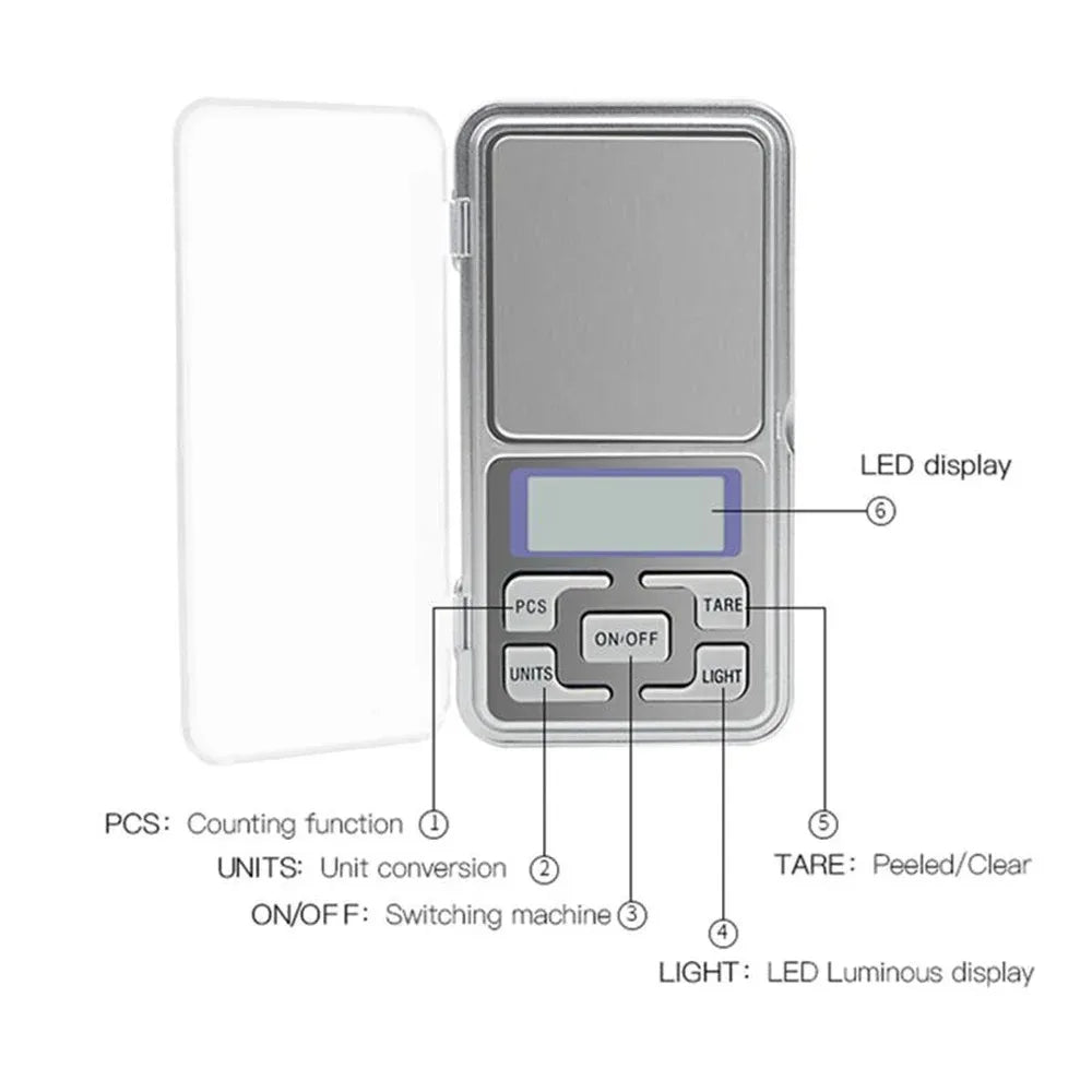 Pocket Digital Scale 500g 0.01g – Jewelry & Kitchen Precision Pocket Digital Scale SPOT
