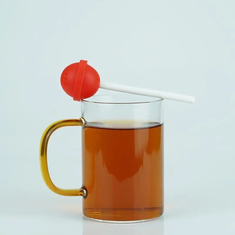Lollipop Silicone Tea Infuser – BPA-Free Reusable Loose Leaf Strainer Silicone Tea Infuser SPOT