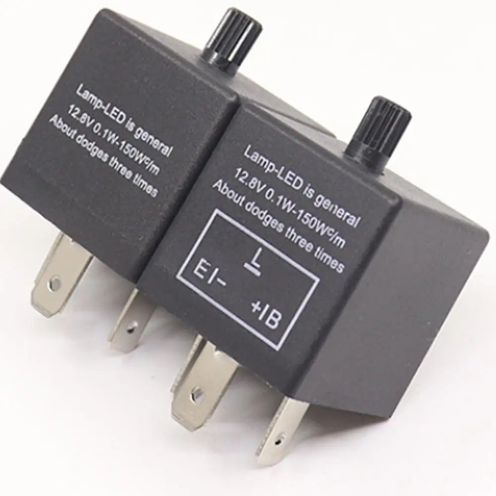 12V 3-Pin Adjustable LED Flasher Relay – Motorcycle Turn Signal LED Flasher Relay SPOT