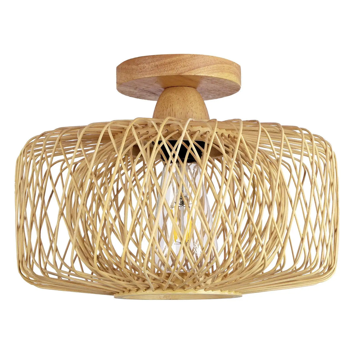Woven Rattan Bamboo Lampshade – Pendant & Ceiling Light Shade Woven Lamp Shade SPOT