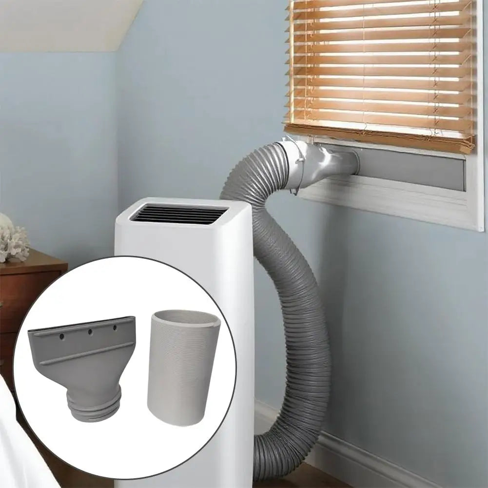 Flat Exhaust Hose Adapter – Portable AC Window Vent Connector Exhaust Hose Adapter SPOT