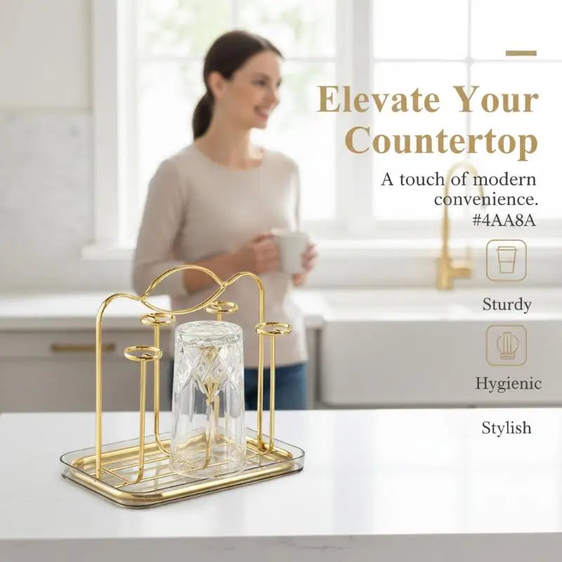 Nordic Iron Glass Cup Holder – Upside-Down Storage Rack Glass Cup Rack SPOT