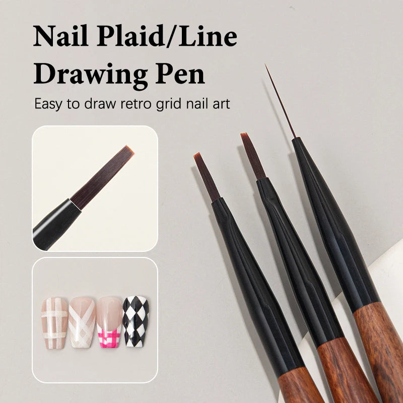 Sandalwood Nail Art Liner Brush – Long Line Painting Tool Nail Art Brush SPOT