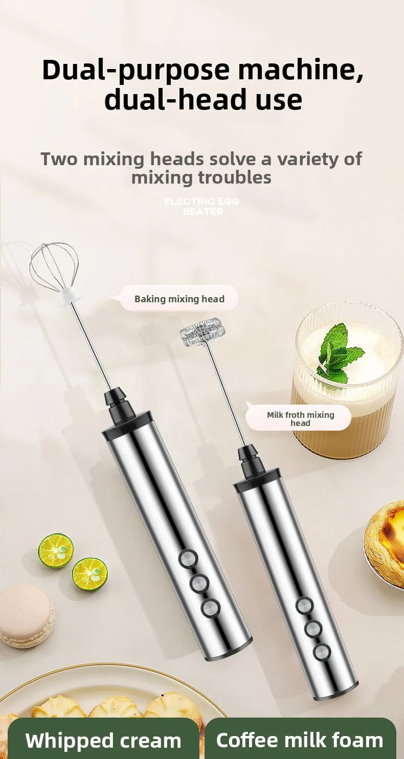 USB Rechargeable Handheld Milk Frother & Electric Whisk Handheld Milk Frother SPOT