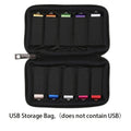 Flash Drive Case – USB & SD Card Portable Storage Organizer USB Storage Organizer SPOT Black