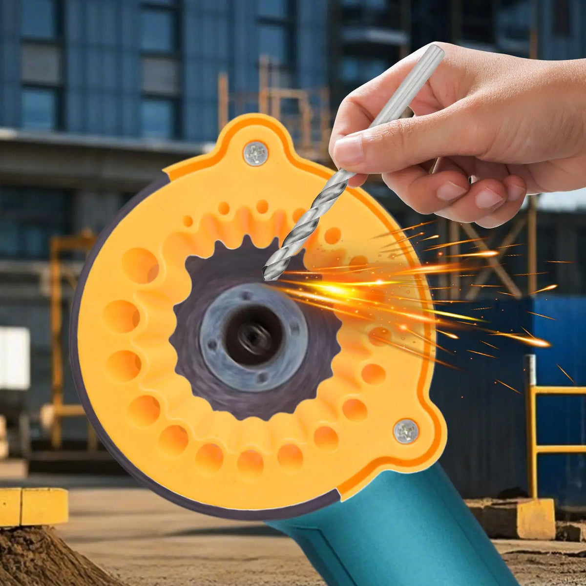 Universal Drill Bit Sharpener – Angle Grinder Attachment Drill Bit Sharpener SPOT