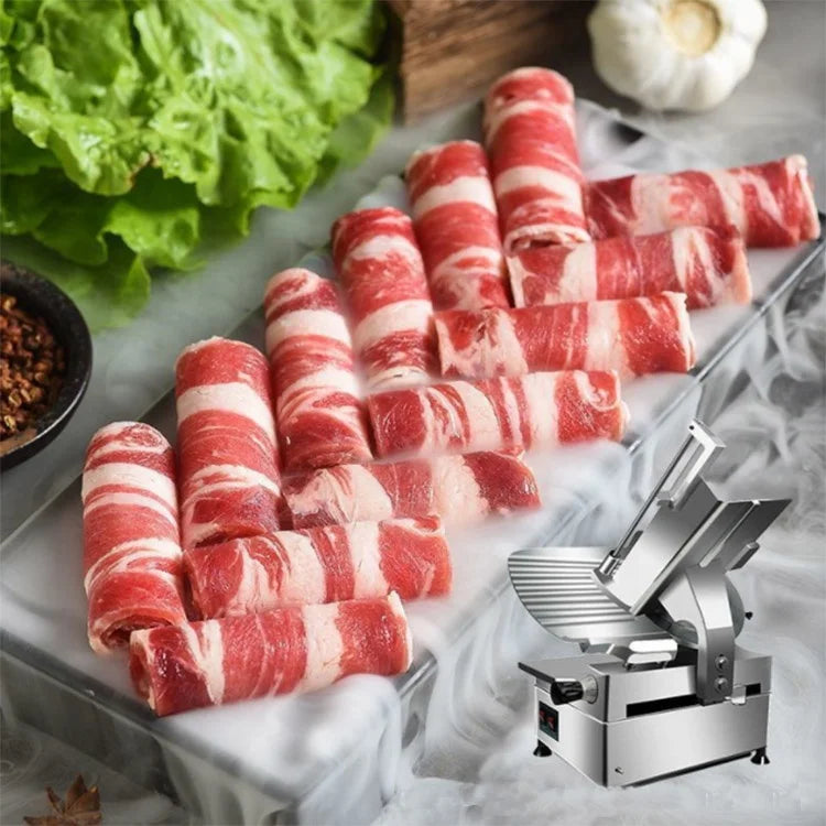 DUTRIEUX 220MM Commercial Frozen Meat Slicer – Stainless Steel Commercial Meat Slicer SPOT