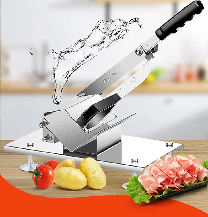 DUTRIEUX Manual Meat Slicer – Adjustable 0.3–15mm Thickness Manual Meat Slicer SPOT