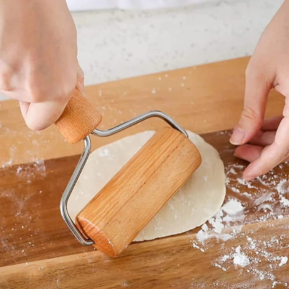 T-Shape Wooden Rolling Pin – Pastry & Dough Roller for Baking Wooden Rolling Pin SPOT