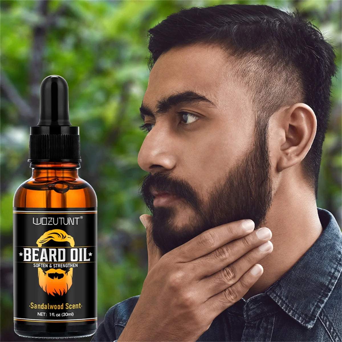 WOZUTUNT Beard Oil 30ml – Softening & Hydrating Beard Serum Beard Oil Serum SPOT